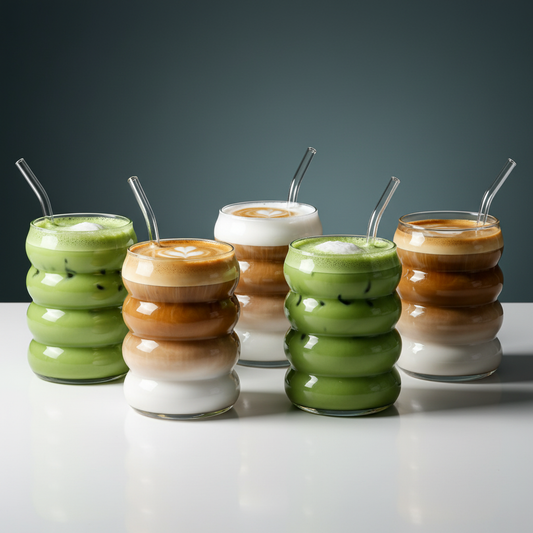 Gläser mit Strohhalm