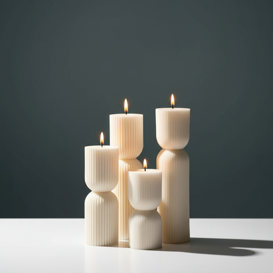 Texturierte Kerze
